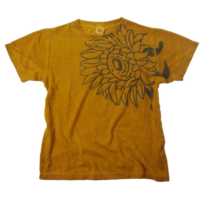 柿渋染め　半袖　Tシャツ　COTTEL 楽天市場】ヘンプコットンTシャツ（半袖）【黒鳶（くろとび