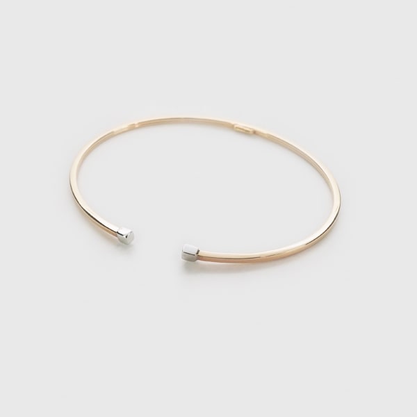 【限定1点】 K18 ホワイト・ピンクゴールド バングル イタリア製 【ITBA24701】 バングル ゴールド 18k 18金 レディース ジュエリー ギフト プレゼント