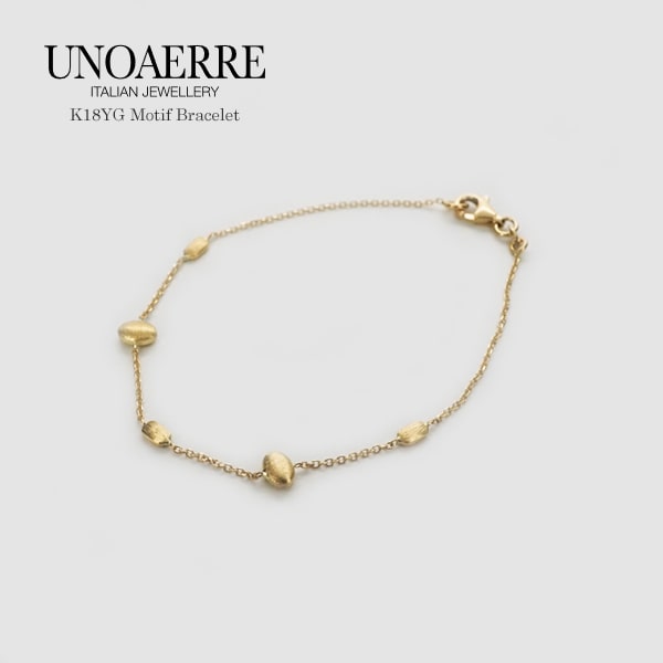 楽天市場】ウノアエレ K18 ゴールド ブレスレット イタリア製