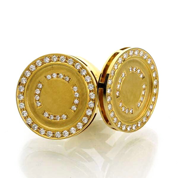 楽天市場】【限定1点】 K18 イエローゴールド カフス ドイツ製