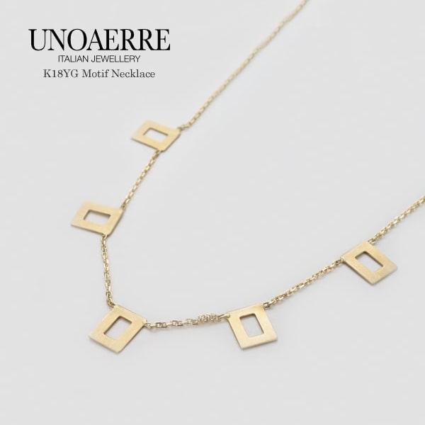 ウノアエレ K18 イエローゴールド ネックレス イタリア製 【UNNE026760】 ネックレス ゴールド k18 18k 18金 レディース ジュエリー ギフト プレゼント ラッピング 送料無料