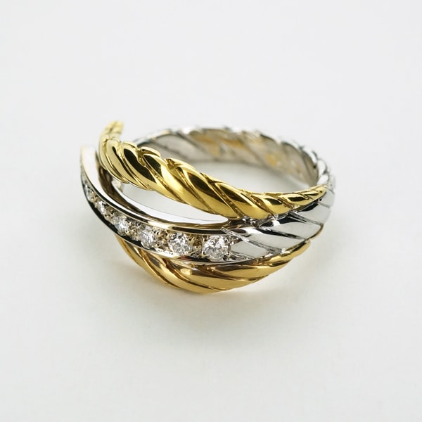 楽天市場】【限定1点】 トレソロ K18 イエロー・ホワイトゴールド