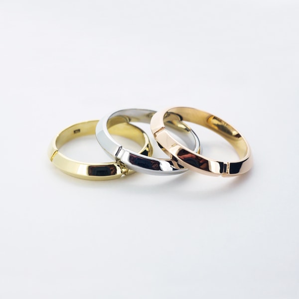 Pt900 K18 0.16ct 9号 リング K18 / PT900 diamond line ring - J_Products