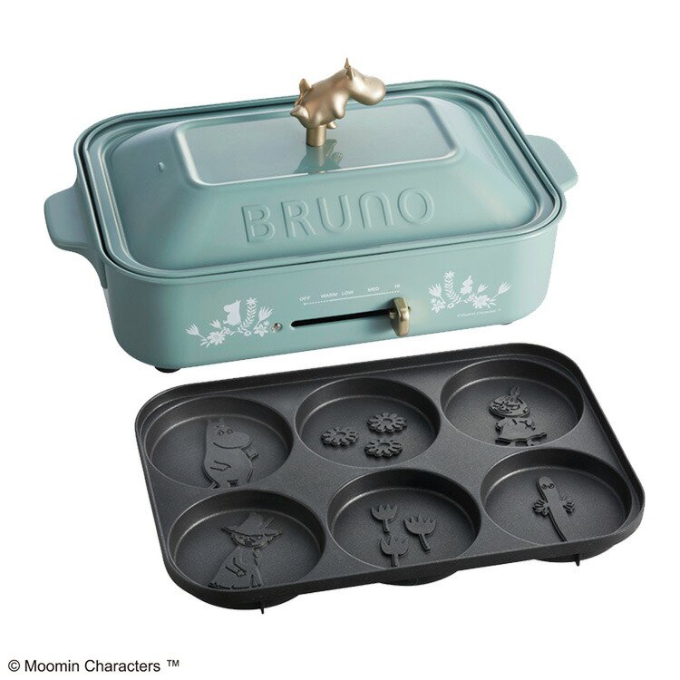 コンパクトホットプレート たこ焼き器 ブルーノ Bruno 新婚 北欧 コンパクトホットプレート 北欧 コンパクト ブルーノ レトロ ブルーノ ムーミン 結婚祝い おしゃれ家電 新婚 引っ越し祝い プレート 限定 焼肉 キッチン家電 一人用 鍋 かわいい プレゼントギフト 新生活