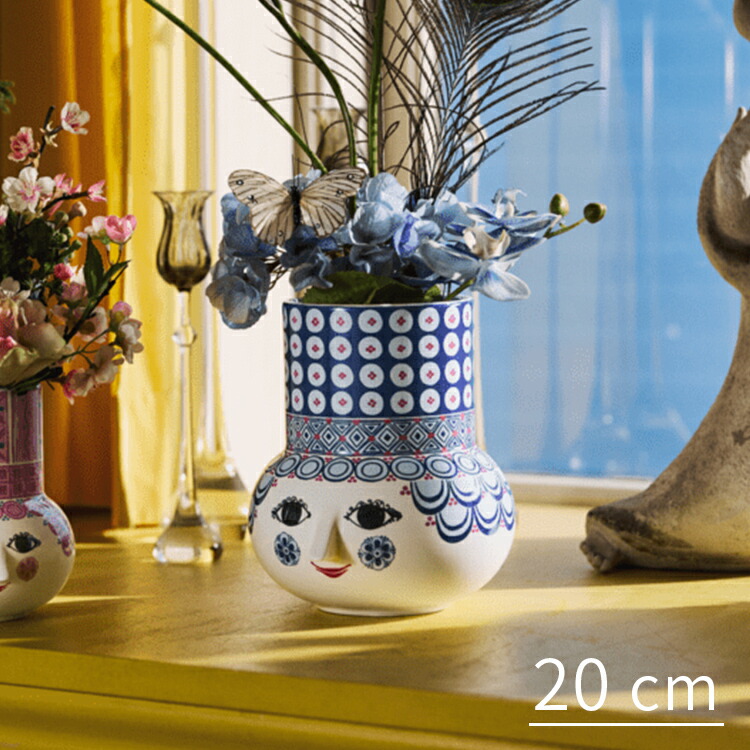 楽天市場】エヴァ フラワーポット ブルー花瓶 エヴァベース Eva Vase