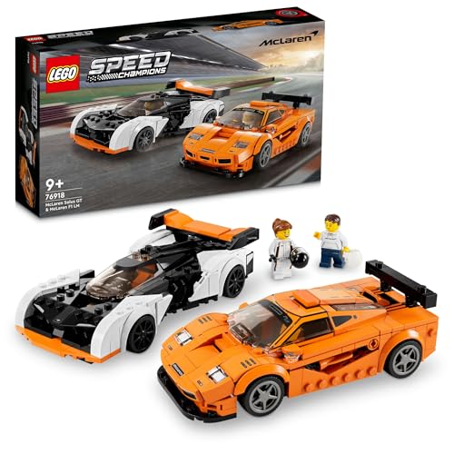 レゴ LEGO 素早さはやりっ子 マクラーレン Solus GT \u0026 マクラーレン F1 LM 76918 手あそび レゴブロック 車 9歳以上