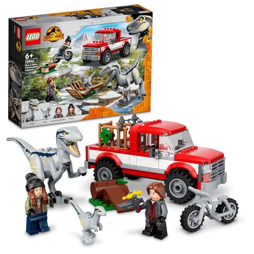 レゴ LEGO ジュラシック・ワールド ヴェロキラプトルをおびき出せ:青みとベタ 手あそび レゴブロック 6歳 恐竜 76946 ミニフィグセット