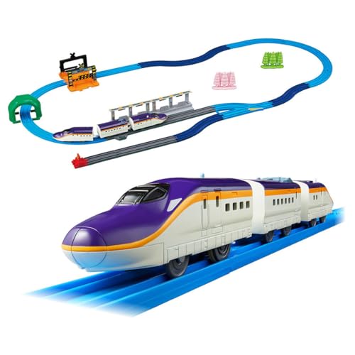 タカラトミー プラレール 連結! E8系つばさ ＆ トミカアーチ踏切セット 初回特典S字レール3本付き 新幹線 電車 列車 おもちゃ 3歳以上
