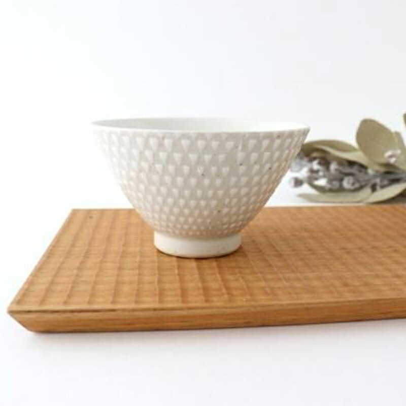 【10%OFFクーポン】波佐見焼 茶碗 ヘリンボーン ホワイト 陶器 ORIME お茶碗 ご飯茶碗|手仕事 和食器 日本製 ギフト プレゼント 結婚祝い おしゃれ かわいい ベストセラー