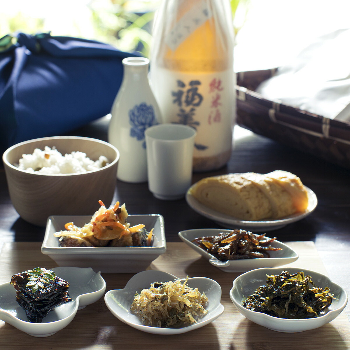 老舗佃煮・惣菜 竹かごセット