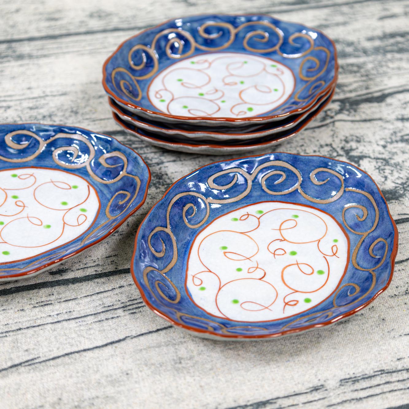 楽天市場】波佐見焼 丹心窯 ハートフル・キルティングプレート