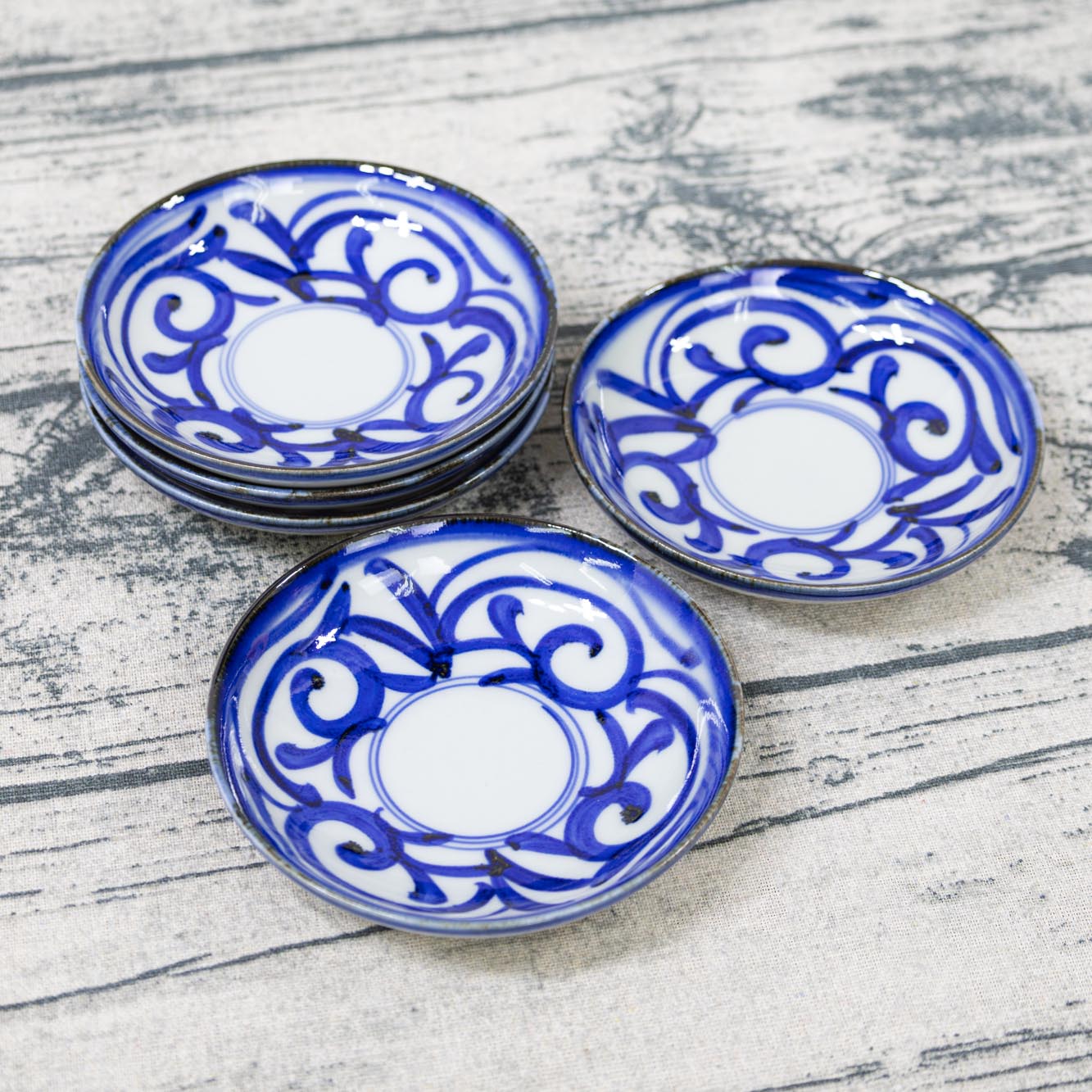 楽天市場】＼ 波佐見焼 ／ 【 敏彩窯 】 小皿 3寸 唐草 直径 約11.5cm