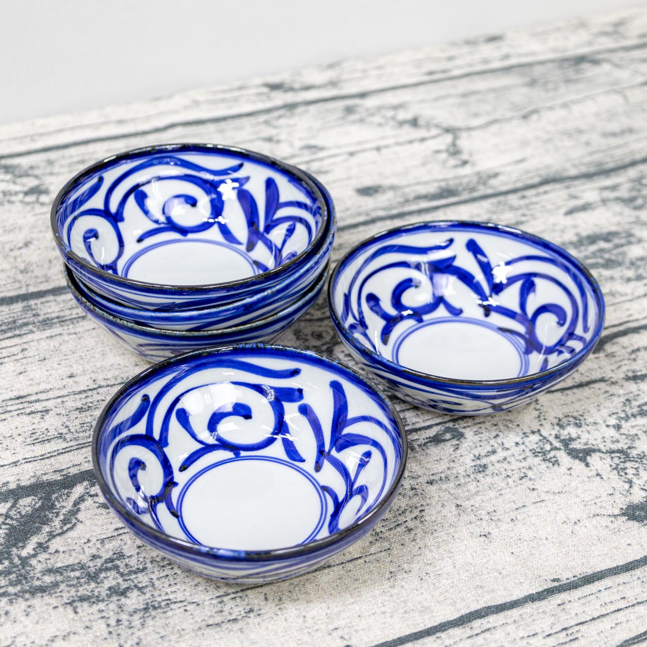 楽天市場】【25％OFF】波佐見焼 二色唐草 預け鉢 中鉢 小鉢 和食器