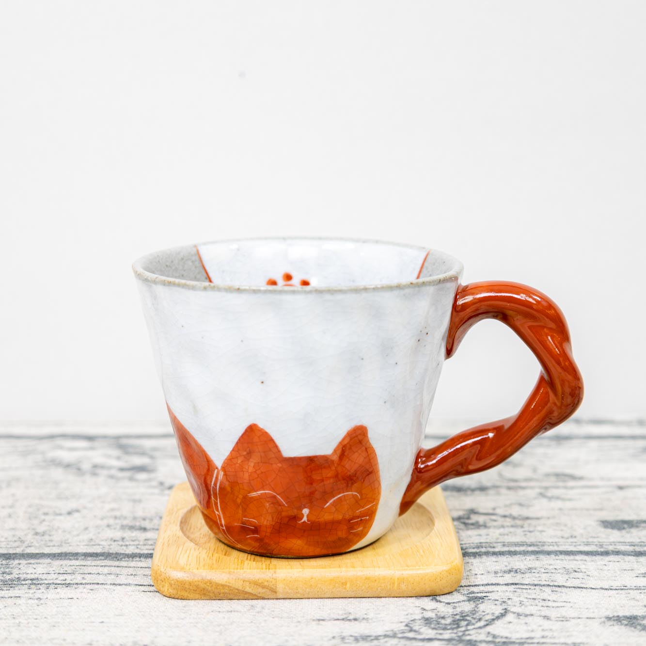 國延昇 備前焼 猫 コーヒーカップ マグカップ 陶芸 作家 キッチン アート 國延昇 備前焼 猫 コーヒーカップ マグカップ 陶芸 作家
