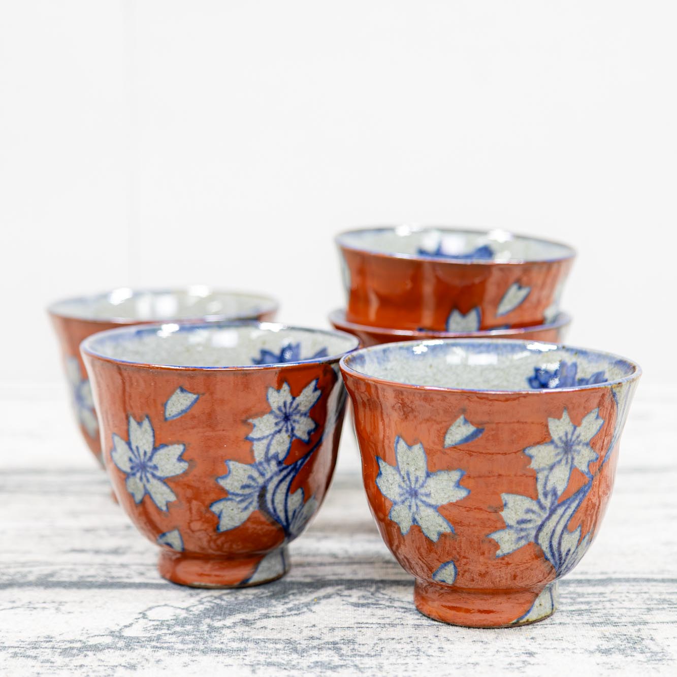 楽天市場】【波佐見焼】 重山窯 お湯呑み 夢路 反仙茶湯呑 5個セット