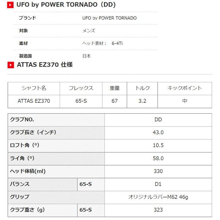 UFO DD ドライバー アッタス aic-pm.co.jp