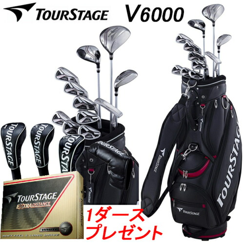 BRIDGESTONE ブリヂストン TOURSTAGE V6000 ツアーステージ V6000 スターターセット ウッド 3本 アイアン 7本 パター 11本セット B-016Iカーボン(R) オリジナルスチール(S)