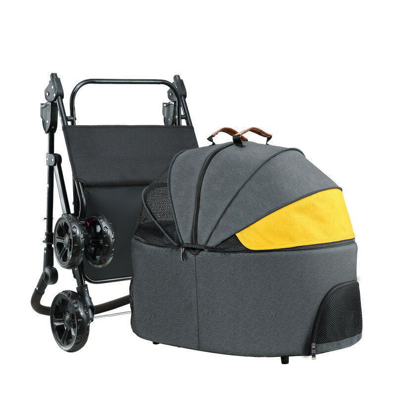 18 Off 期間限定 ポイント5倍 取り外し分離型 ペットカート ペットバギー 大型犬 多機能 折り畳み 多頭用 豪華な4輪大型ペットカート 小型犬 中型犬 お勧め 折り畳み式 収納 便利 散歩 車いす ペット用 メッシュ グレー イエロー Whitesforracialequity Org