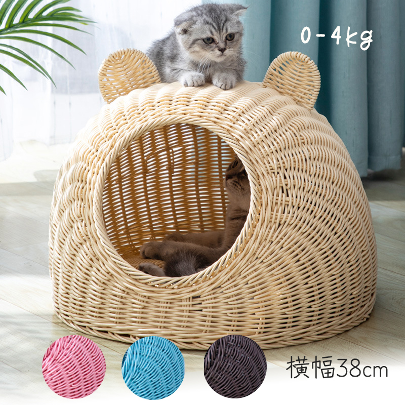 猫ちぐら ペットベッド キャットハウス ボルガバスケット BC007 猫用品