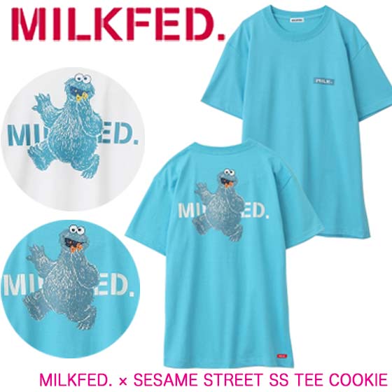 楽天市場 21 Off ミルクフェド クッキーモンスター Tシャツ レディース 半袖 セサミストリート Milkfed Sesame Street Ss Tee Cookie Monster ｋａｌｕｌｕ カルル
