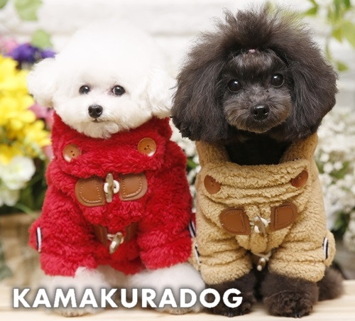 楽天市場 鎌倉dog 犬の服 ドッグウェア ボアダッフルコート メール便不可 鎌倉dog2号店