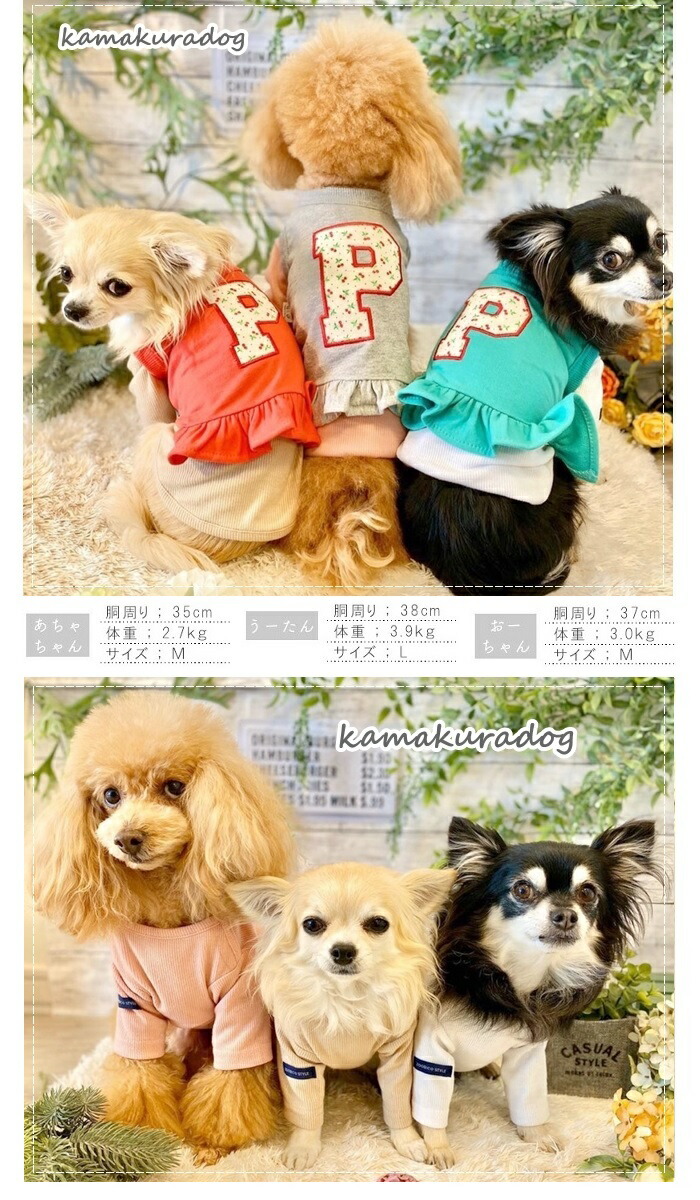 楽天市場 犬の服 インナーリブtシャツ 鎌倉dog2号店