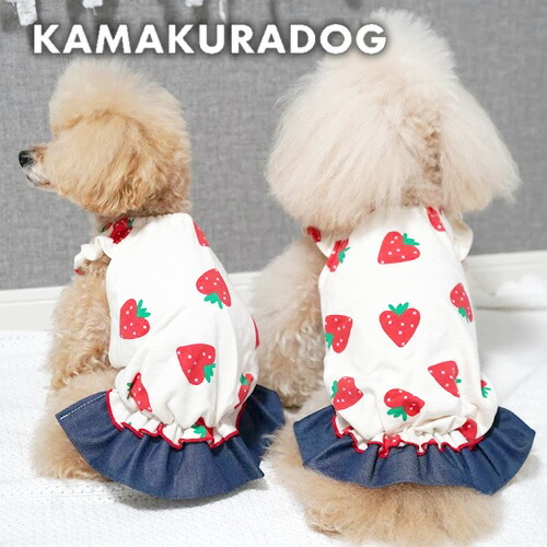 【楽天市場】【犬の服】ハートいちごワンピース ( 犬の服 小型犬 トイプードル チワワ ドッグウェア ペット おしゃれ かわいい ストロベリー