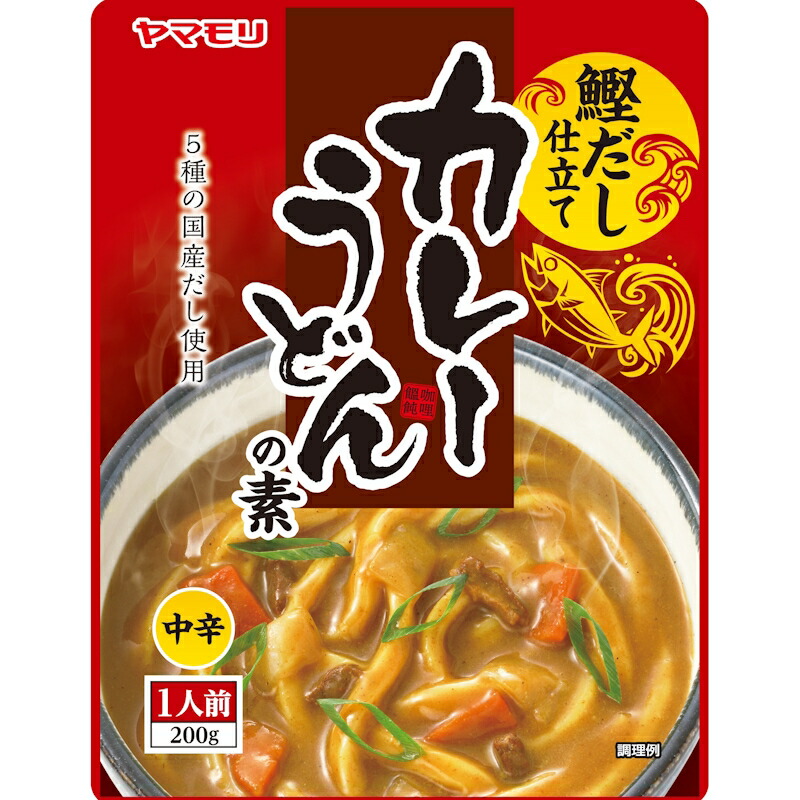 楽天市場】ヤマモリ 鰹だし仕立て カレーうどんの素 1人前 200g×16袋
