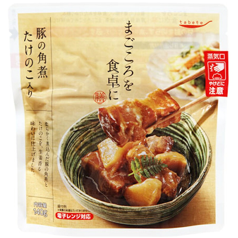 【国分】tabeteまごころを食卓に 膳 <豚の角煮 たけのこ入り> 140g|食品卸 KAMBUTSUYA