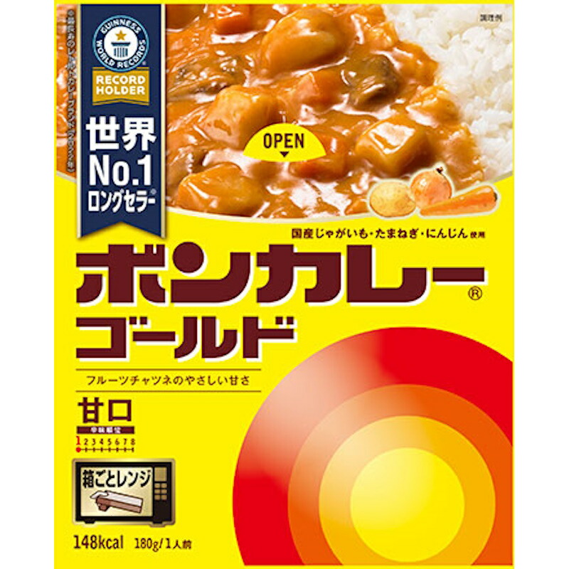 【大塚食品】 ボンカレー ゴールド ＜甘口＞ 180g×30個 まとめ買い 箱買い カレーセット