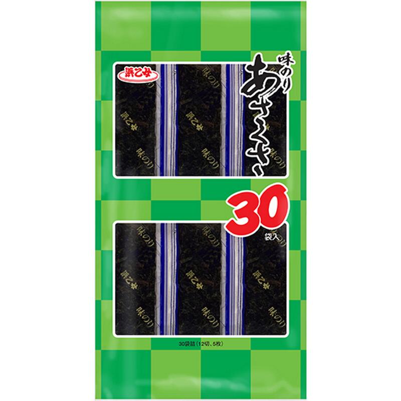 浜乙女 味のり あさくさ 30袋入 12切5枚 15個｜食品卸 KAMBUTSUYA