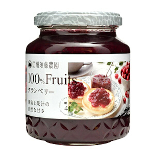 スドー 信州須藤 100％フルーツ クランベリー340g×12個