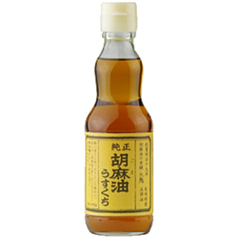九鬼 純正 胡麻油 うすくち 340g&times;12個｜食品卸 KAMBUTSUYA