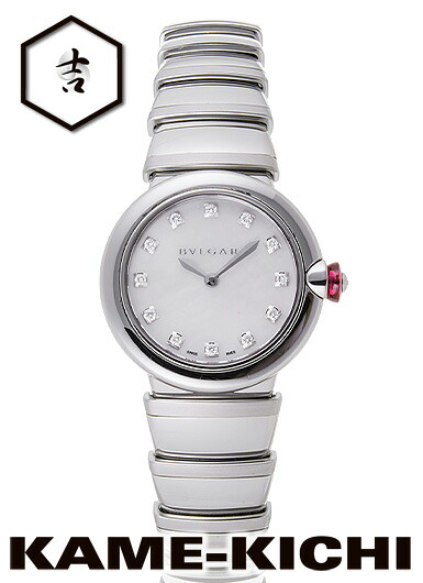 ブルガリ　ルチェア　Ref.LU28WSS/12　新品　ホワイト　（BVLGARI　Lvcea）｜まじめなとけいや　かめ吉