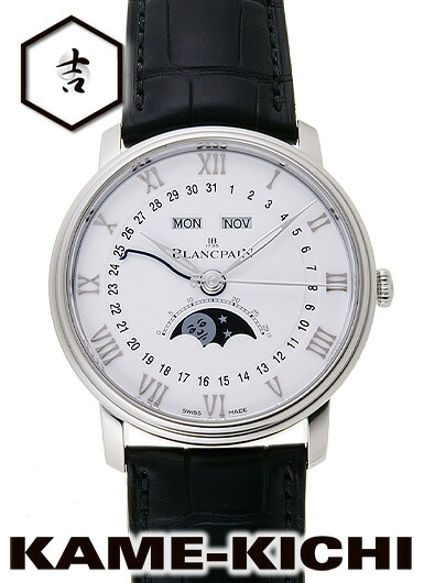 ブランパン　ヴィルレ コンプリートカレンダー ムーンフェイズ　Ref.6654-1127-55B　新品　ホワイト　（BLANCPAIN　Villeret Complete Calendar Moonphase）