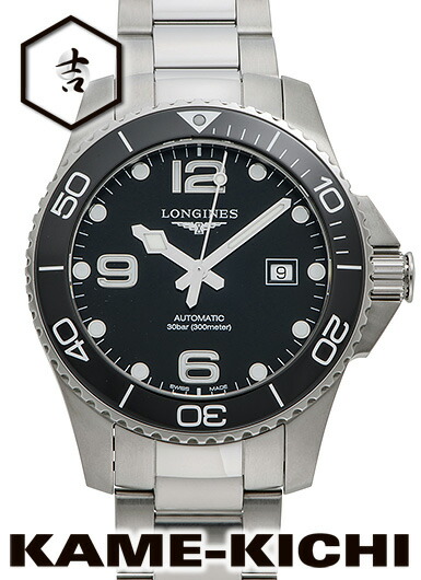 ロンジン ハイドロ コンクエスト Ref.L3.782.4.56.6 新品 黒いこと （LONGINES Hydro Conquest）