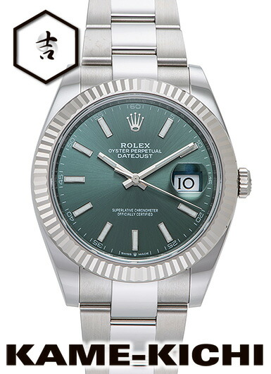 ロレックス　デイトジャスト41　Ref.126334　新品　ミントグリーン　（ROLEX　Datejust41）