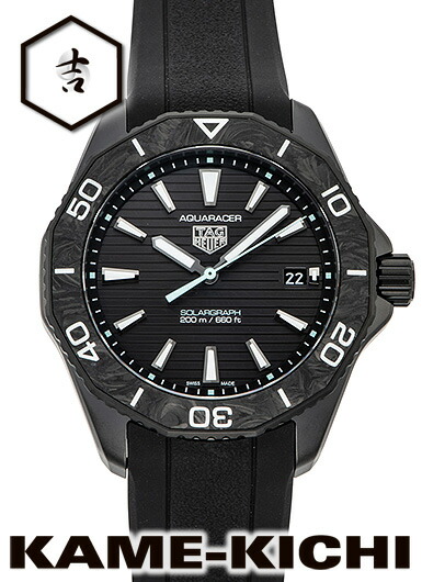 タグ・ホイヤー アクアレーサー プロフェッショナル 200 ソーラーグラフ Ref.WBP1112.FT6199 新品 ブラック (TAG HEUER Aquaracer Professional 200 Solargraph)|まじめなとけいや かめ吉