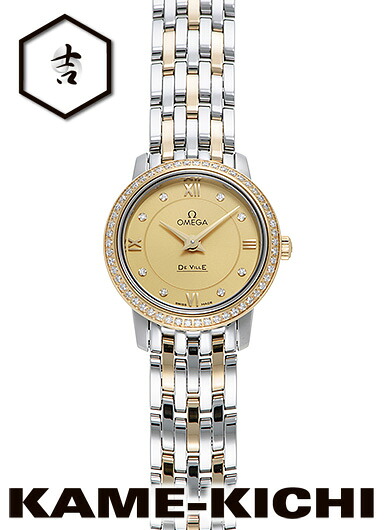 オメガ　デ・ヴィル プレステージ　Ref.424.25.24.60.58.001　新品　シャンパン　（OMEGA　De Ville Prestage）