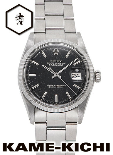 【中古】ロレックス　3年保証　デイトジャスト　Ref.1603　ブラック　（ROLEX　Datejust）