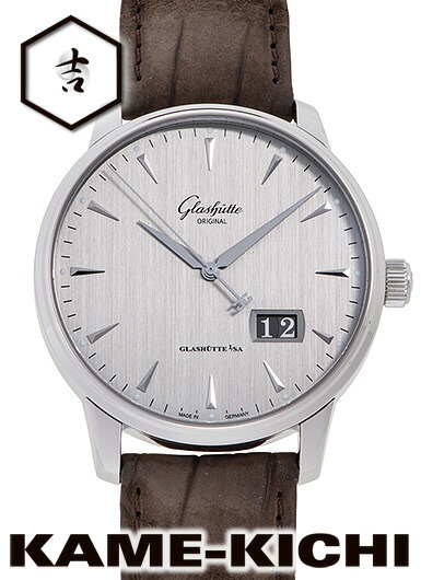 グラスヒュッテオリジナル　セネター エクセレンス パノラマデイト　Ref.1-36-03-03-02-51　新品　グレー　（GLASHUTTE ORIGINAL　Senator Excellence Panorama Date）