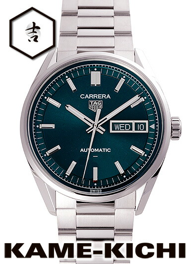 タグ・ホイヤー　カレラ デイデイト　Ref.WDA2115.BA0043　新品　グリーン　（TAG HEUER　Carrera Day Date）｜まじめなとけいや　かめ吉