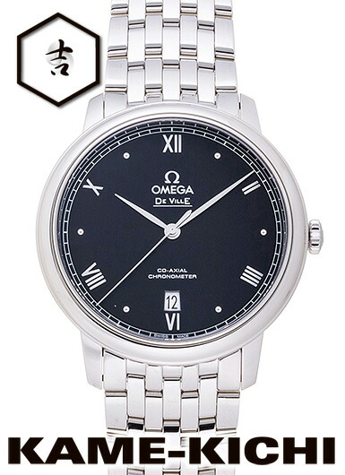 オメガ　デ・ヴィル プレステージ コーアクシャル　Ref.424.10.40.20.01.003　新品　ブラック　（OMEGA　De Ville Prestige Co-Axial）