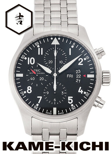 【中古】IWC　パイロットウォッチ クロノグラフ　Ref.IW377704　ブラック　（IWC　Pilot's Watch Chronograph）