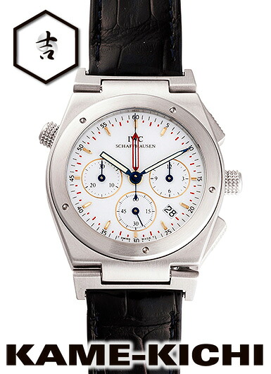 【中古】IWC　インヂュニア メカクォーツ クロノグラフ アラーム　Ref.IW381503　ホワイト　（IWC　Ingenieur Meca-Quartz Chronograph Alarm）