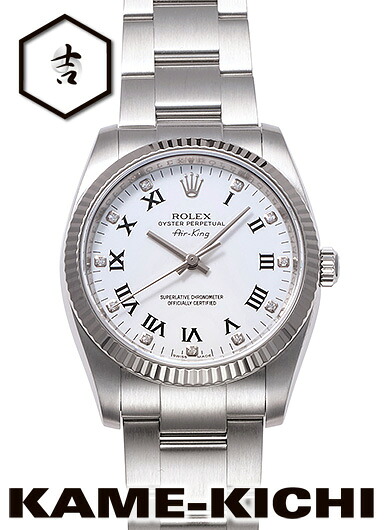 【中古】ロレックス　3年保証　エアキング　Ref.114234G　ホワイト　（ROLEX　Air King）