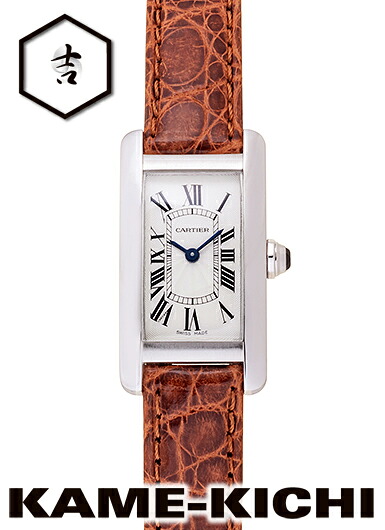 【中古】カルティエ　タンクアメリカン SM　Ref.W2601956　シルバー　（CARTIER　Tank American SM）