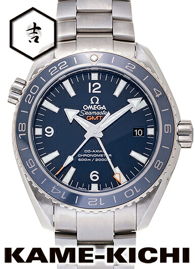 【中古】オメガ シーマスター プラネットオーシャンGMT Ref.232.90.44.22.03.001 ブルー (OMEGA Seamaster Planet-ocean GMT)