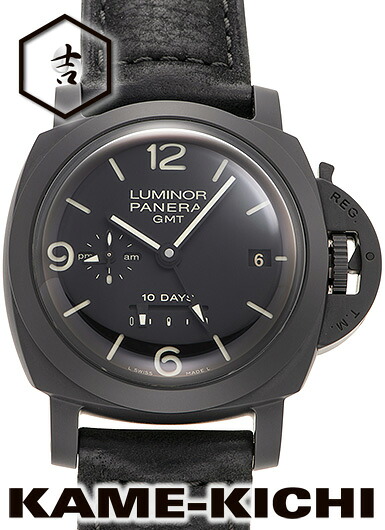 【中古】パネライ　ルミノール1950 10デイズGMT チェラミカ　Ref.PAM00335　ブラック　（PANERAI　Luminor 1950 10Days GMT CERAMICA）