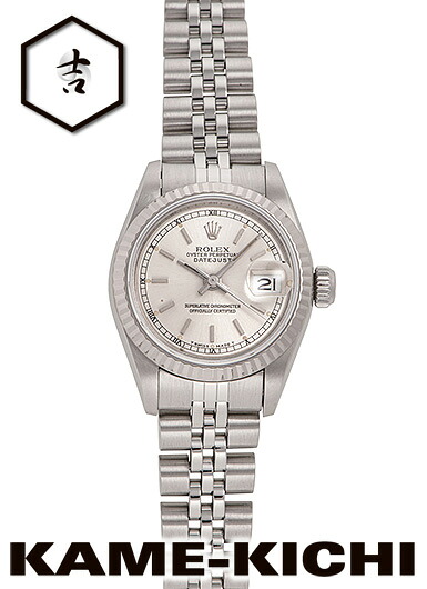 【中古】ロレックス 3年引き受ける デイトジャスト Ref.69174 しろがね色 （ROLEX Datejust）